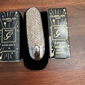 Guerlain lipstick Rouge Rhinestone case w/ lipstick No 001